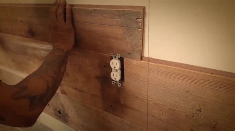 how to cut out an electrical box in wood paneling|outlet holes for paneling.